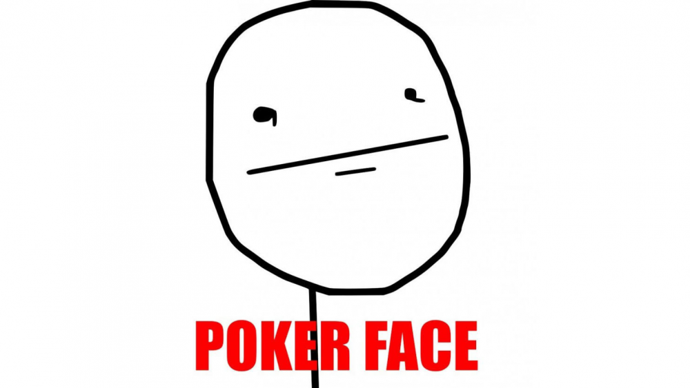 the concept of poker face