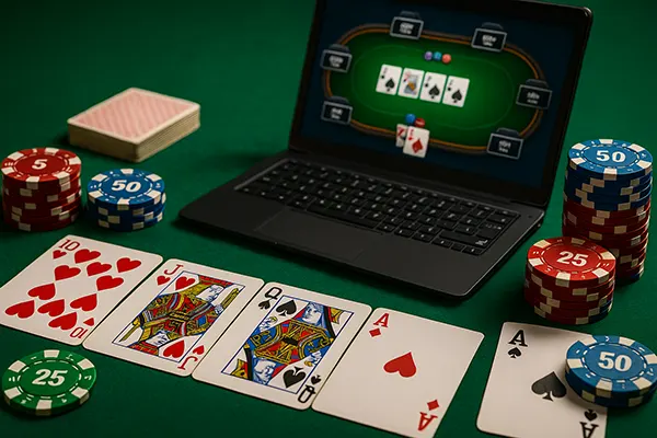 Casino-Szene mit Poker