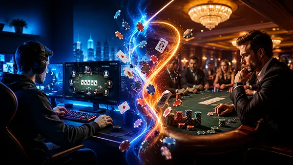 Online poker session