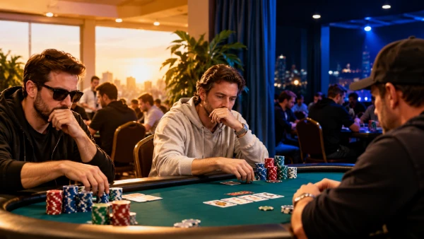 Session de tournoi de poker